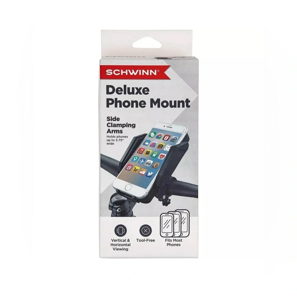 Schwinn Deluxe Phone Mount Side Clamping Arms - 3.75